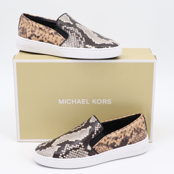 New Michael Kors Keaton Leather Slip On Sneaker 7.5 - Picture 1 of 15